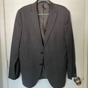 Charcoal grey slim fit suit jacket